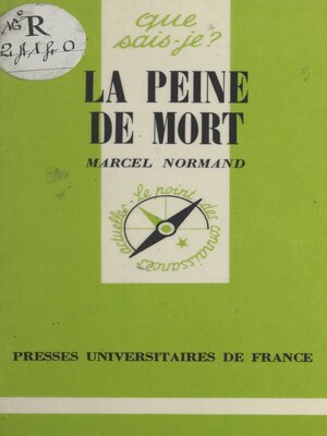 cover image of La peine de mort